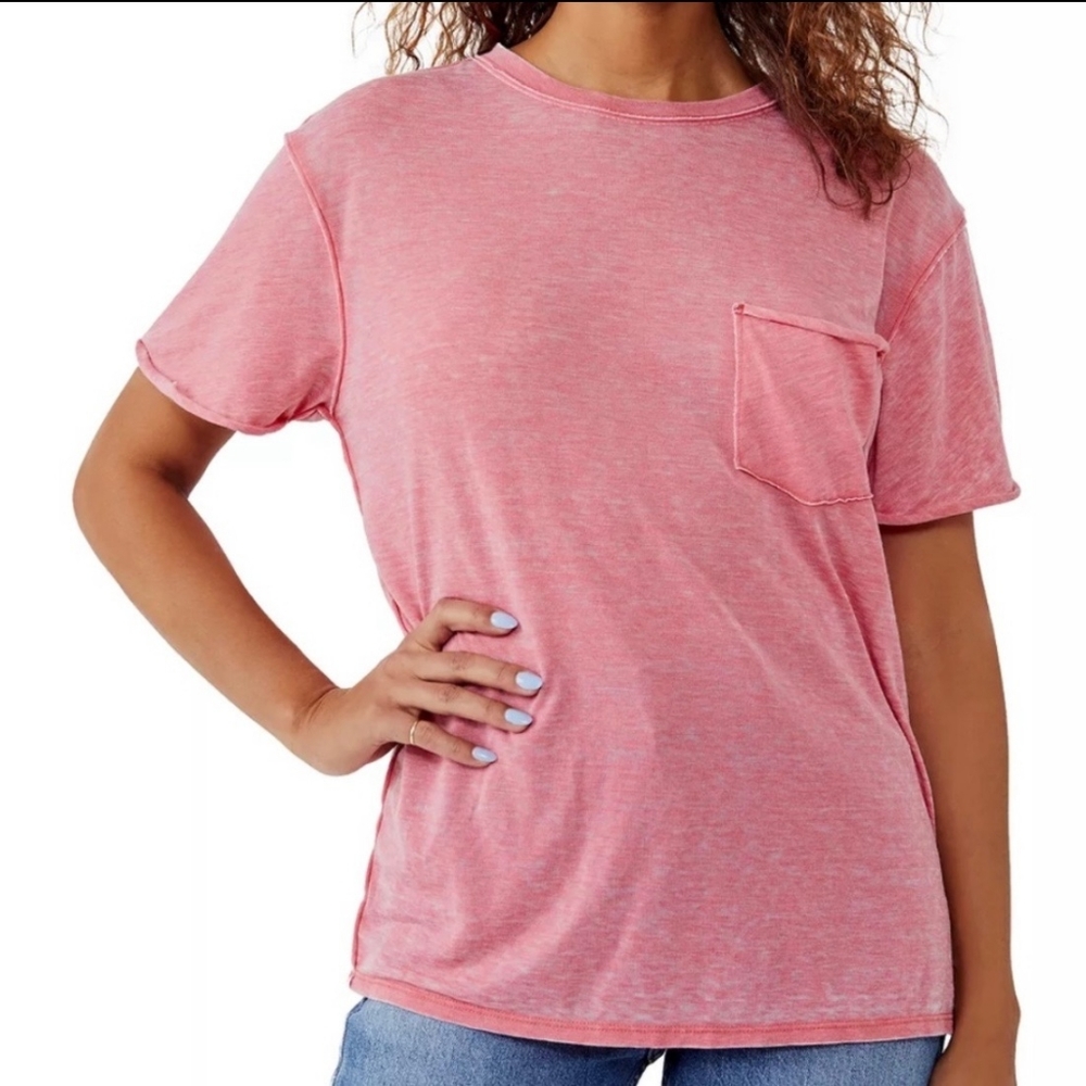 Free People Vella Tee Spiced Coral